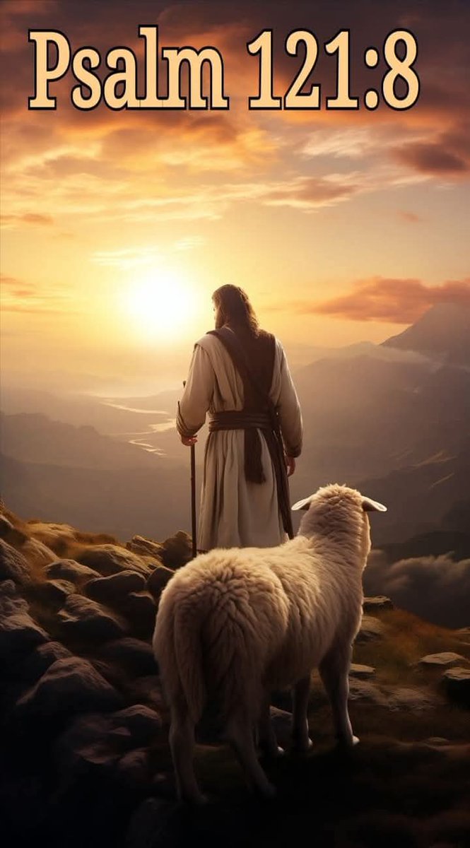 Mervat60162247's tweet photo. You will be guarded by God himself.
You will be safe
when you leave your home and
safely you will return.
He will protect you now,
and He’ll protect you forevermore🙌
📖 Psalm 121:8 ♥️🕊
#JesusTheGoodShepherd👑⚘️ https://t.co/zZLeEAqARz