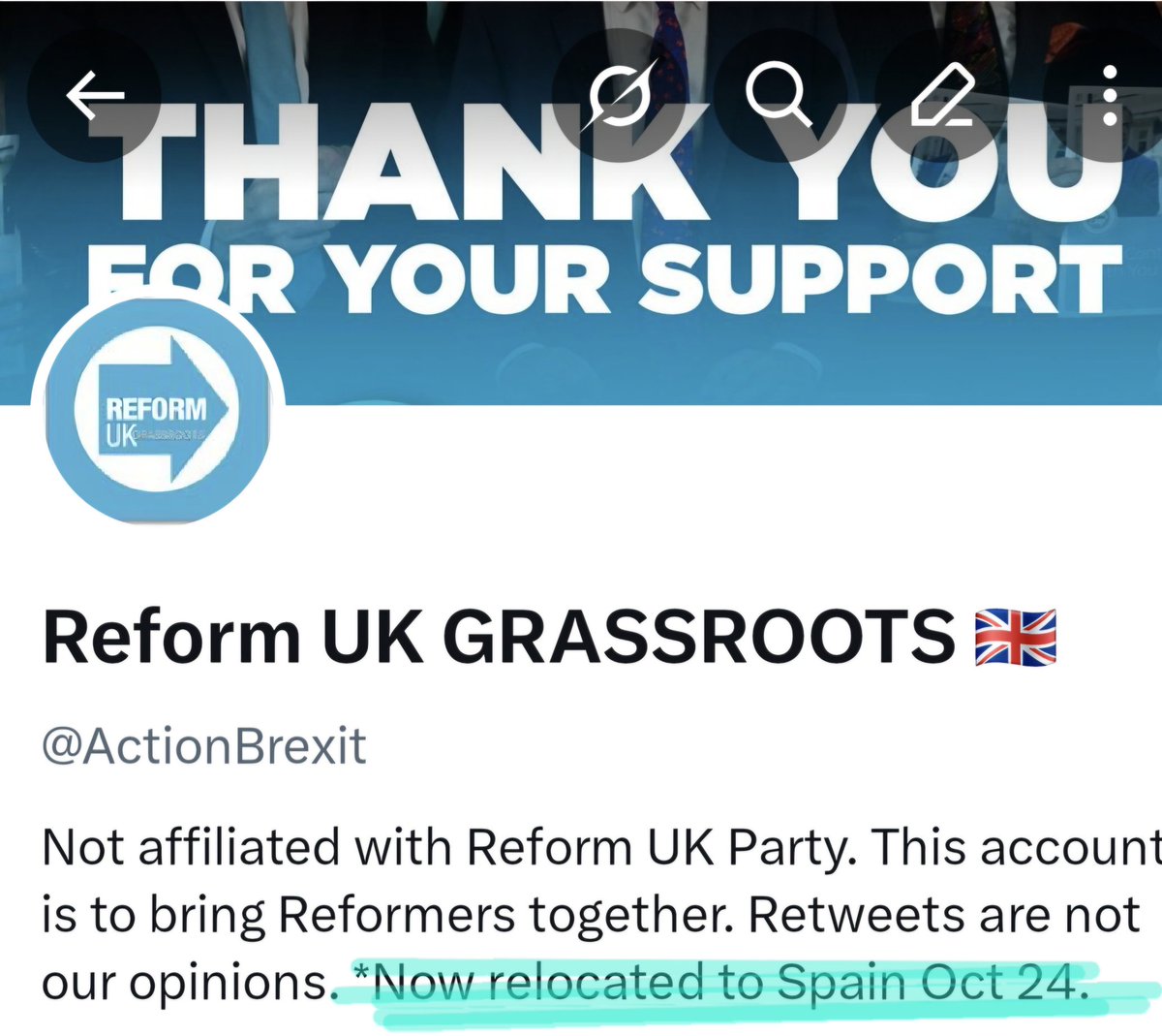 Reform UK GRASSROOTS 🇬🇧 tweet media