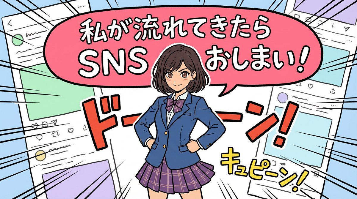 Mana
「今日はもうSNSも漫画もスクロールおしまい！
私との約束だよー！！」