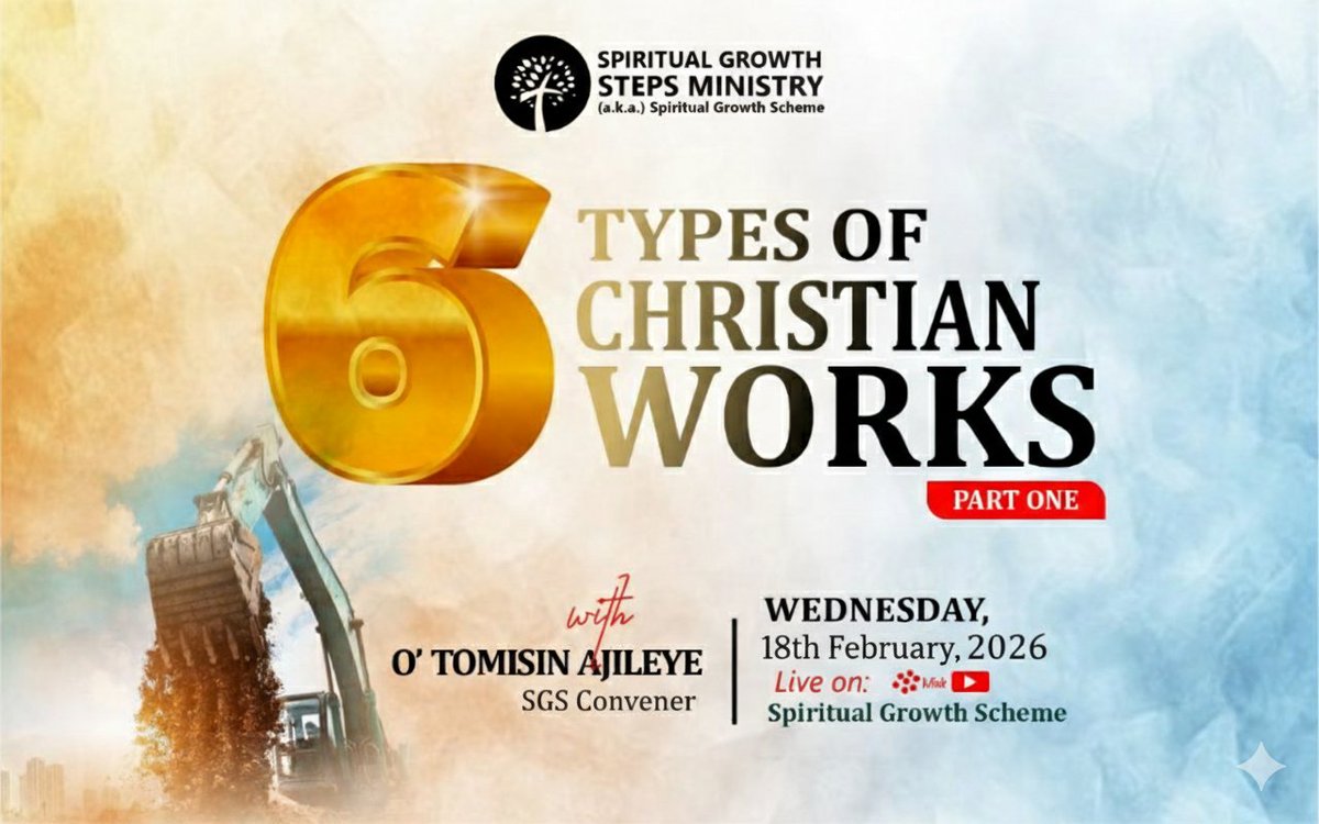 *🧱SIX TYPES OF CHRISTIAN WORKS - PART ONE || PST. O'TOMISIN AJILEYE*

For no other FOUNDATION can no man lay than that is laid, which is Jesus Christ. Now if any man build upon this foundation GOLD, SILVER, PRECIOUS STONES, WOOD, HAY, STUBBLE; Every man's work shall be made