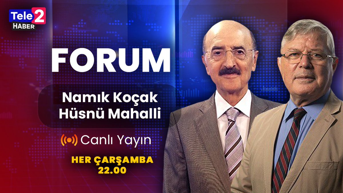 Namık Koçak ve Hüsnü Mahalli ile Forum, 22.00'da Tele2 Haber YouTube kanalında! 

<a href="/husnumahalli/">Hüsnü Mahalli حسني محلي</a> <a href="/namko54/">Namık Koçak</a> 

youtube.com/live/L6dmmkYOP…