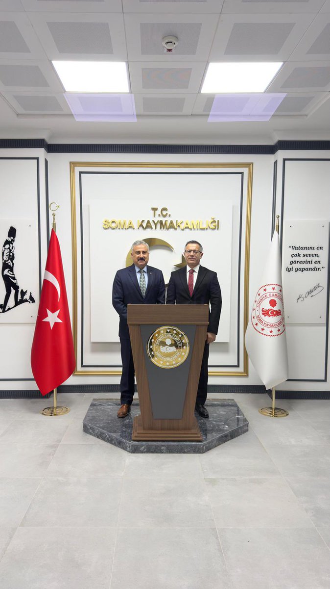 Manisa İl Emniyet Müdürü Fahri Aktaş, Kaymakam Ünal Koç’u ziyaret etti.