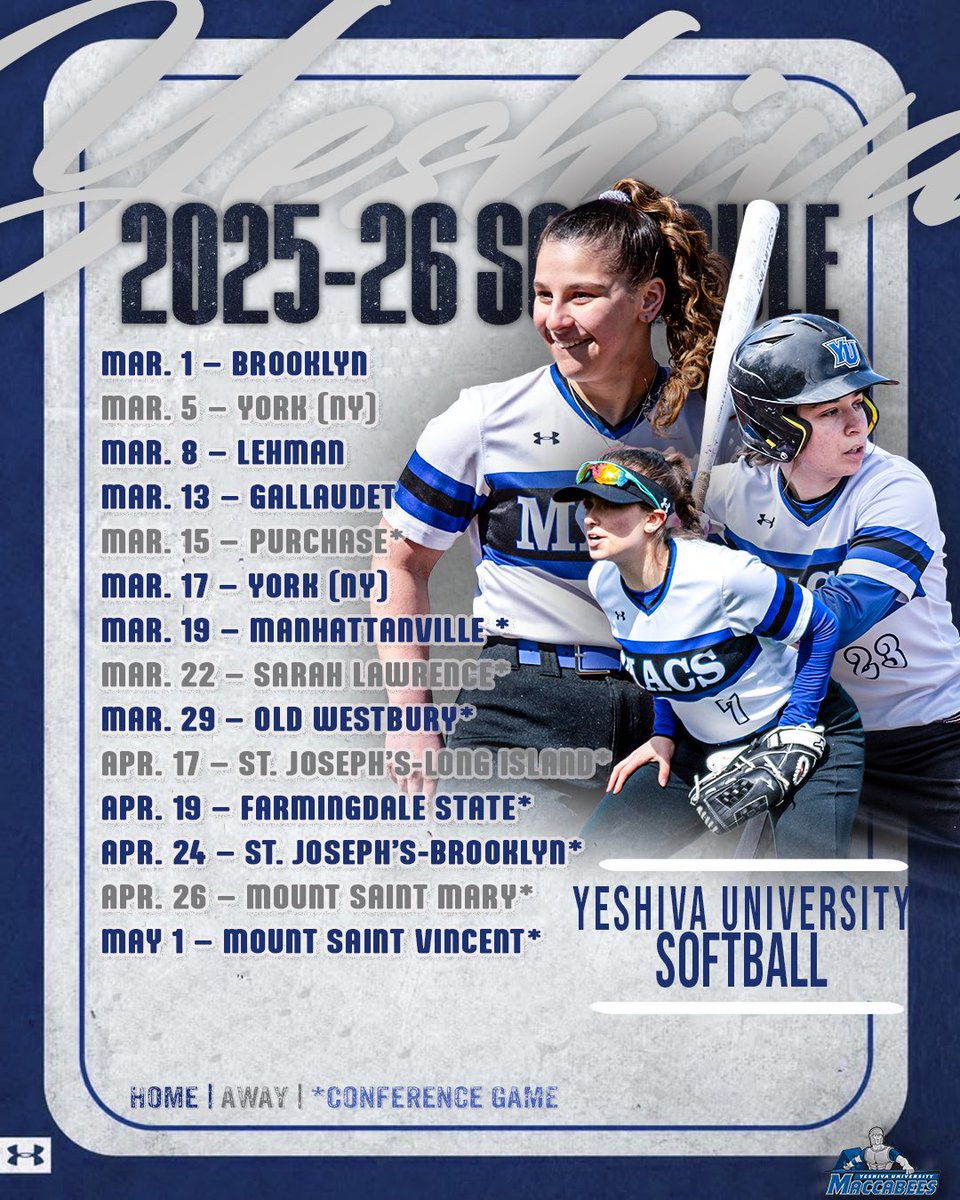 YUathletics's tweet photo. SPRING SCHEDULE RELEASE 🚨

#BackTheMacs https://t.co/xKpO3Ku6wu