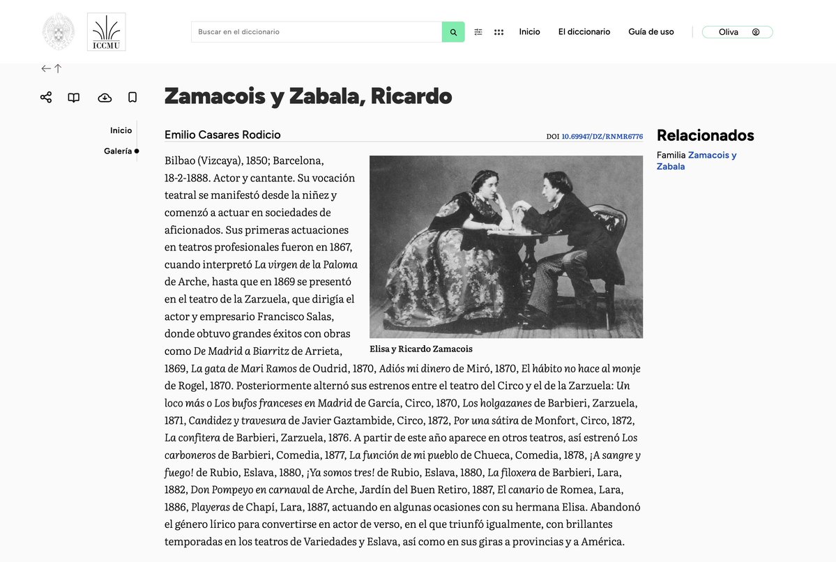 #EfeméridesMusicales
El diccionariodelazarzuela.es nos recuerda que un día como hoy de 1888 muere Ricardo Zamacois 🪦