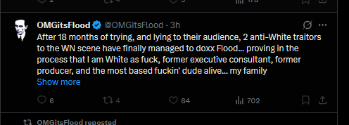 realtuberb88905's tweet photo. Look at this brown guy @omgitsflood who hasn't had a job in 14 years, hasn't held a job longer than year, and spent 10 years posting gnostic videos to nobody Youtube, block me because he showed self-doxxed trying to shame donators into donating. LOOK HOW BROWN HE IS. https://t.co/zOfE8Fvlsp