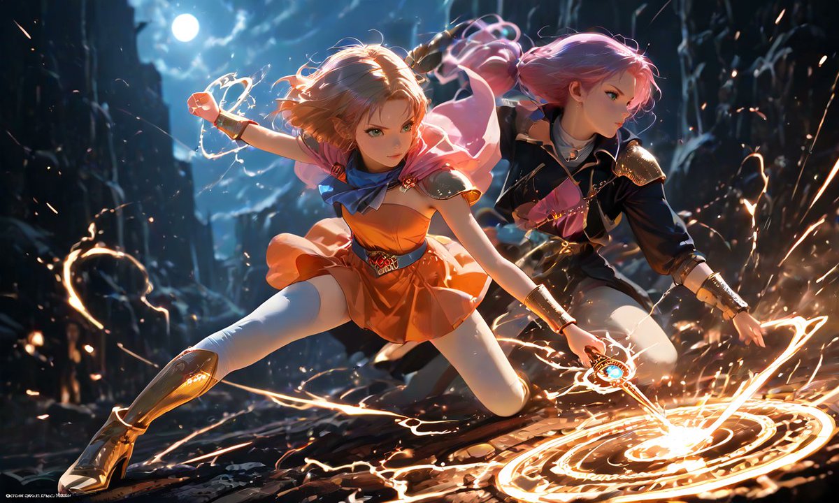 Bit3Qa's tweet image. FF5　レナとファリス