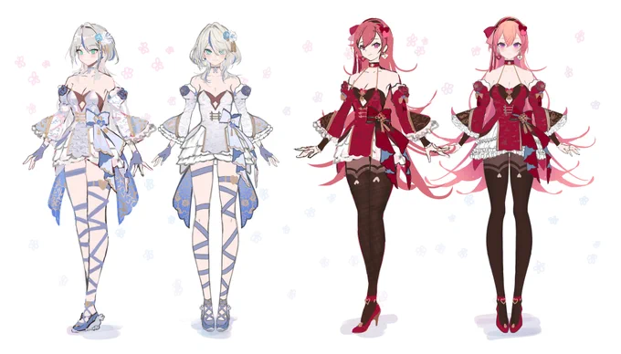 Worked on the designs for Lia and Runie's Valentines Day outfits for their #VLIVEUNITE performance! Really happy seeing so much hard work from everyone come together to look and sound so amazing in the end