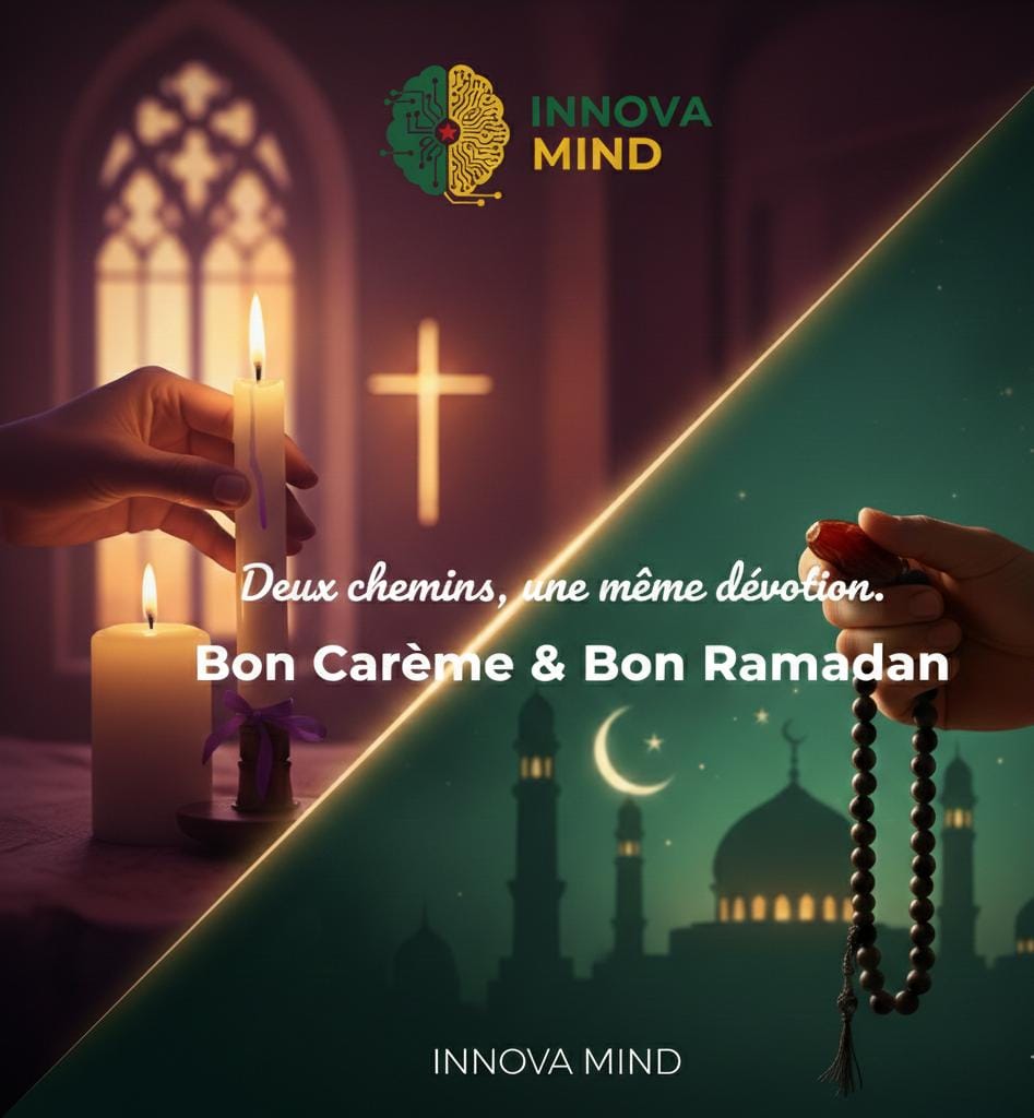 InnovaMind2025's tweet photo. Deux chemins, une même dévotion.
Temps de réflexion, de partage et d’élévation.
Bon Carême &amp; Bon Ramadan à toutes et à tous. 🌙✨
#BonCareme #Ramadan #Paix #Spiritualite #Respect #Unite https://t.co/GnDKHL9MTW