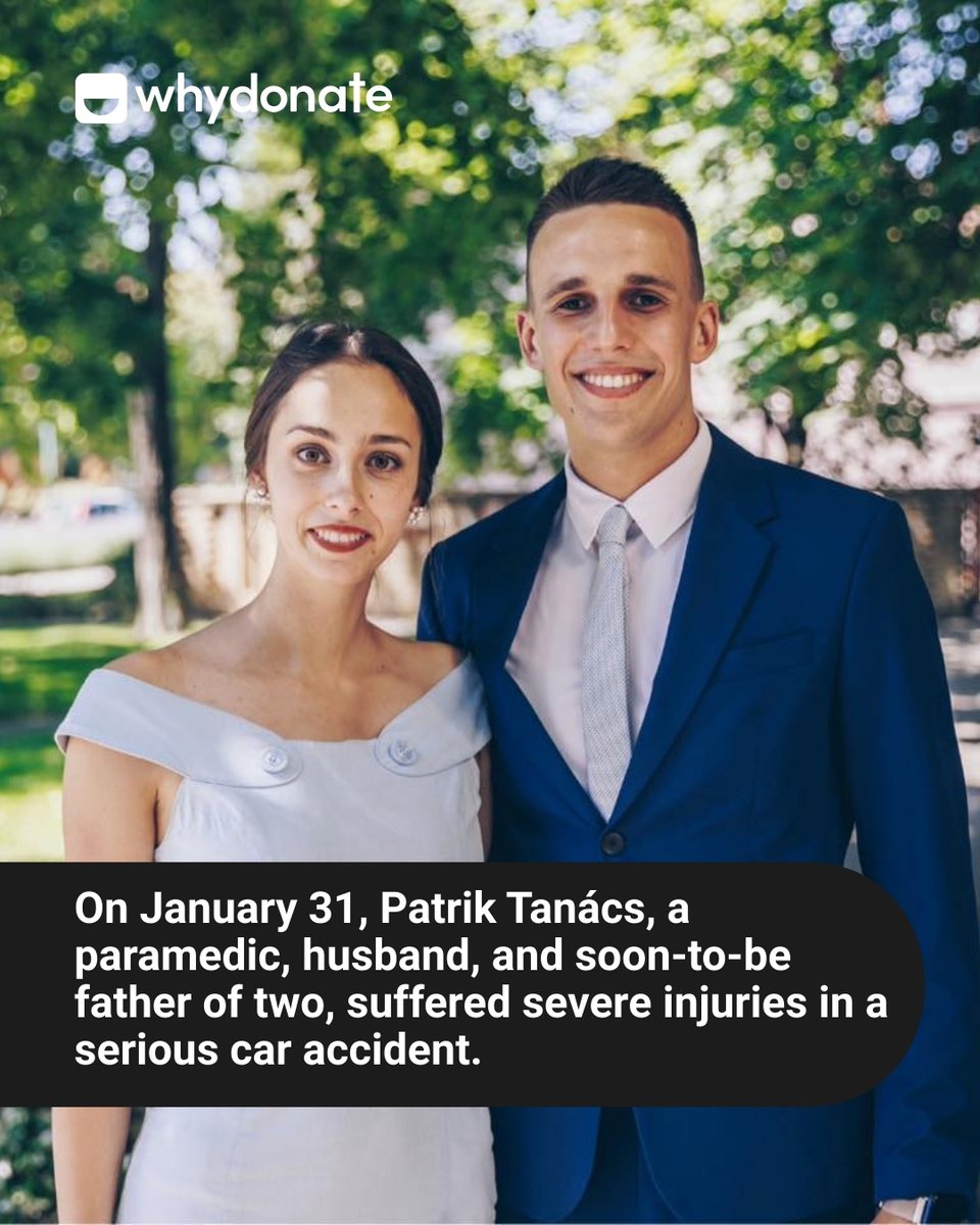 whydonate's tweet image. A paramedic who saves lives now needs support. 💚
Patrik Tanács faces long recovery and lost income.
WhyDonate enables secure giving with 0% fees.
👉 Donate or share
Link: whydonate.com/fundraising/ta…

#WhyDonate #CrowdfundingEurope #MedicalFundraiser #Fundraising #GivingBack