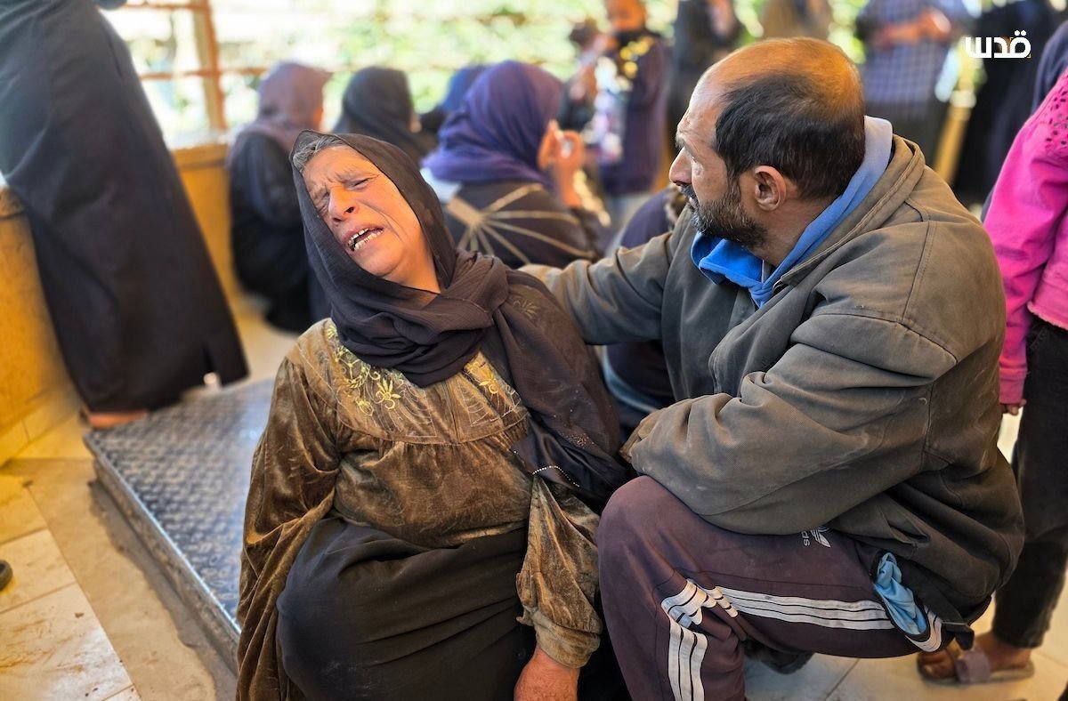 QudsNen's tweet photo. A sorrowful farewell to slain Palestinian teenager Muhannad Najjar, who was shot dead by Israeli occupation forces this morning east of Khan Younis. https://t.co/bAZBTjdG6t