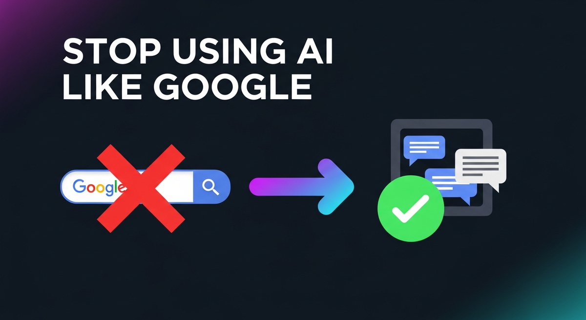 promziaAI's tweet photo. Most people use AI like Google.

That's leaving 90% of value on the table.

❌ "What's a good marketing strategy?"

✅ "Act as a CMO. I have $50k MRR. CAC is high. Give me 5 strategies ranked by effort vs impact."

Most people use AI like Google.

That's leaving 90% of value on the table.

❌ "What's a good marketing strategy?"
✅ "Act as a CMO. I have $50k MRR. CAC is high. Give me 5 strategies ranked by effort vs impact."