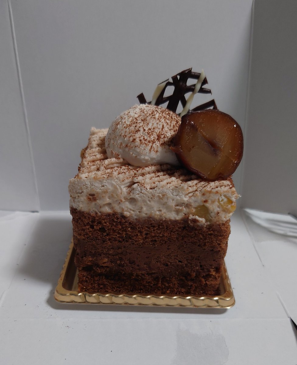 実はケーキを買ってきたので食べますけど…ショーケースに並んでた時より一回り小さい…？まぁ私にはちょうどいいぐらいですよ