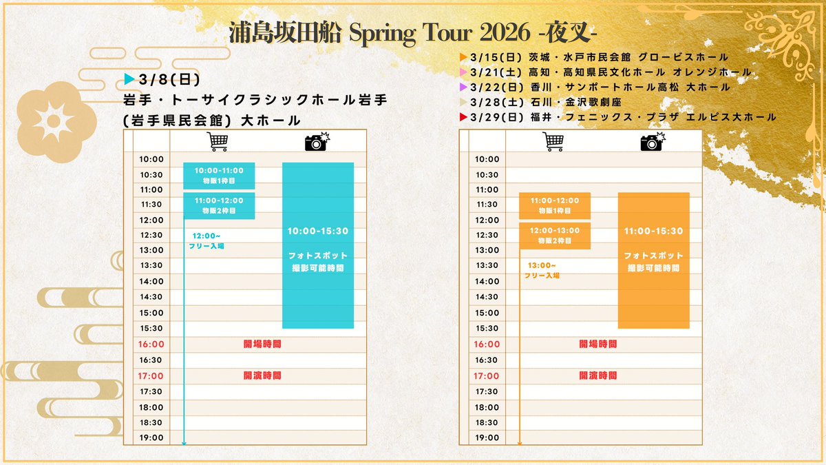 USSS ライブ時間管理 tweet media