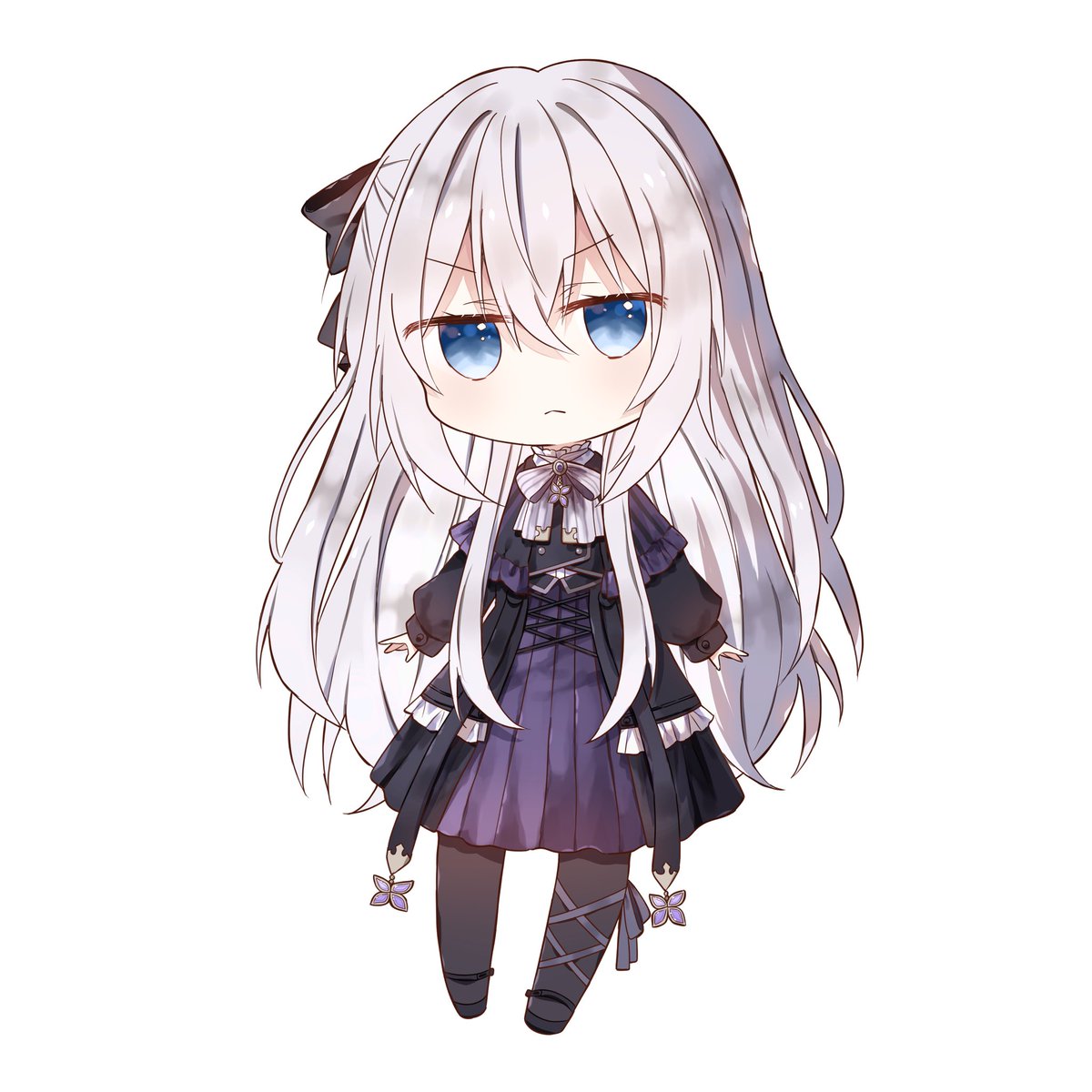 lila_kurose's tweet photo. 実は甘い氷様(@Amaiicee)に一枚絵だけでなくSDも依頼していたのです...！
お仕事早すぎ感謝です☺️

SDなのにこの衣装の反映度の高さに感動😭
差分も可愛すぎか！
差分はこれ以外にも3つあるから解説動画とかで差し込んで使うぞ〜🥰 https://t.co/9iNBXcZv3s