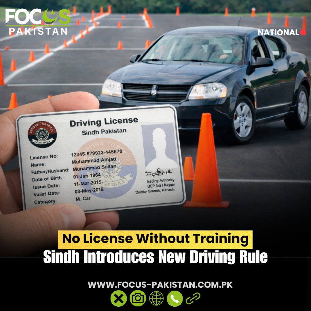 Focusp_official's tweet photo. The Sindh government has introduced a major road safety reform by making pre-license driving training mandatory for all new drivers.
https://t.co/lIetBl54Pa
#FocusPakistan #SindhGovernment #RoadSafety #DrivingTraining #PreLicenseTraining #TrafficReform https://t.co/dX1pJZZfCK