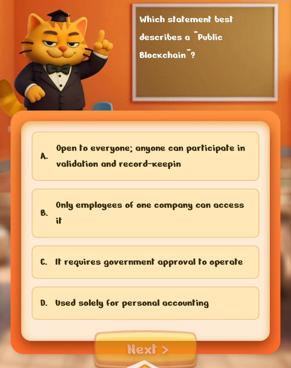 Coincat_Global's tweet photo. π± #CoinCat New Year Quiz Time
Every journey in CoinCat Edufi starts with understanding.
3 answers expose you immediately.
Which one is correct?
Comment below π
#edufi #blockchainquiz https://t.co/7CQXOYc9Gp