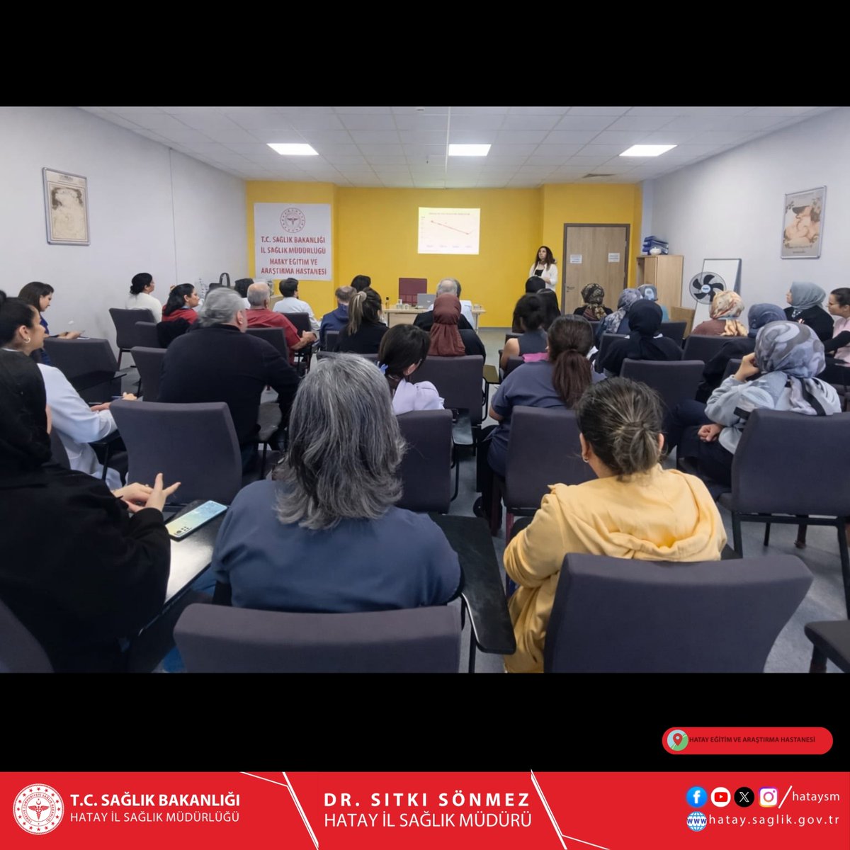 *Anne Dostu Hastane Eğitim Programı Gerçekleştirildi.*

Hastanemizde, Anne Dostu Hastane kriterleri doğrultusunda anne ve bebek sağlığını güçlendirmeye yönelik Anne Dostu Hastane Eğitim Programı düzenlenmiştir.
instagram.com/p/DU5iOZijBO8/…
<a href="/saglikbakanligi/">T.C. Sağlık Bakanlığı</a> 
<a href="/hataysm/">Hatay İl Sağlık Müdürlüğü</a>