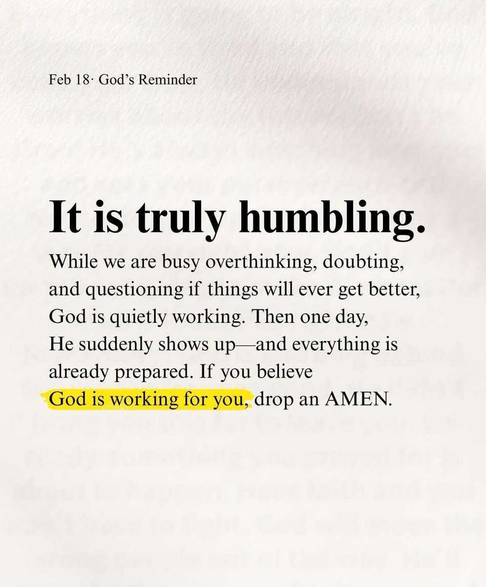 It is truly humbling.
