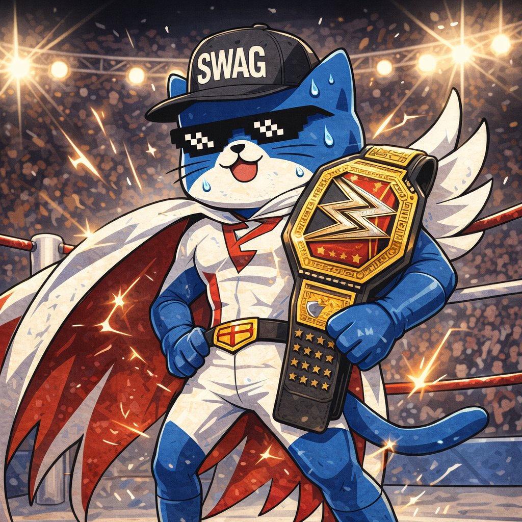 NYANMARUCoin's tweet photo. Once the suit is on, I’m practically invincible. No one even comes close(ΦωΦ) https://t.co/NE0iNEBls7