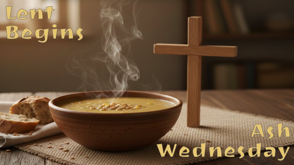 fpcphoenixville's tweet photo. Lent begins today! Join us for a simple soup supper tonight followed by our Ash Wednesday service. Click for more details in this week's BEAT. https://t.co/OCDTkTHn6E #lovingFPC #Phoenixville #Lent2026 https://t.co/t7XMbHyTkG