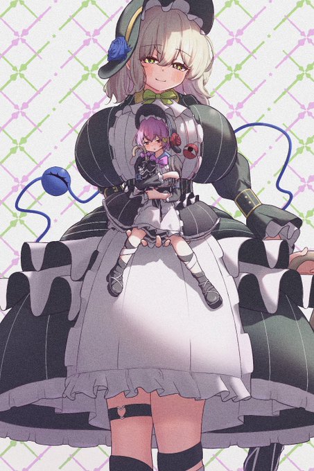 体格差×ロリータの古明地姉妹描きました!癖増し増し! 