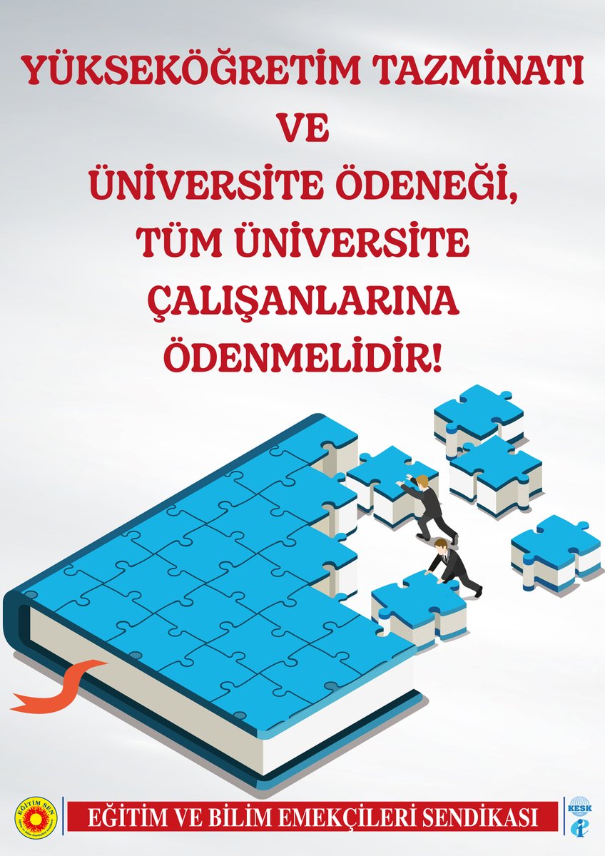 🔵Yükseköğretim Tazminatı ve Üniversite Ödeneği, Tüm Üniversite Çalışanlarına Ödenmelidir! 
Afiş için👇
egitimsen.org.tr/yuksekogretim-…