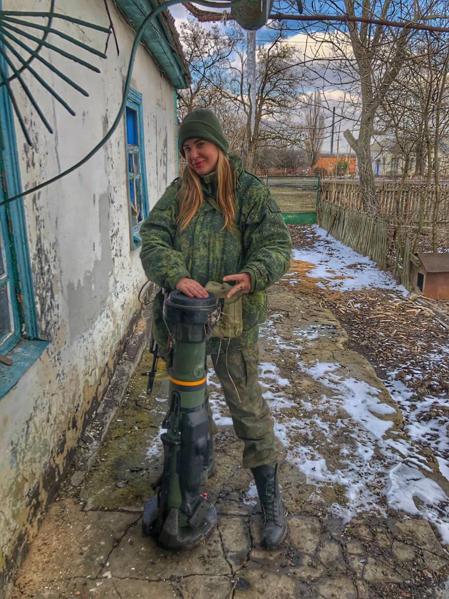 Ana_Ilyasova's tweet photo. An interview I did before, few of you have asked about me, this is best :

https://t.co/yzA6vNwR3V

"I'm Married to War"

Anna Ilyasova's Combat History. 
What does this Donbass native want to prove to the Ministry of Defense?

The heroine of this article shared the story of her rise from flight attendant to deputy company commander. 

In an interview with Tsargrad, she described how she led a platoon out from under mortar fire, participated in the liberation of Mariupol & faced misunderstanding in the larger army due to her gender. Ilyasova says her main goal now is to "reach out" to the Ministry of Defense & prove that women can be effective commanders.

A Decision Made in a Few Hours:
A native of the village of Staromykhailovka in Donbass, Anna Ilyasova witnessed the onset of the Ukrainian crisis in 2014 while interning at the Ukrainian Embassy in Jordan. Even then, she says, she foresaw the inevitability of a major conflict.

With degrees in law & international relations, she returned to her homeland, where after 2014 she worked in the LPR law enforcement agencies as an economic crime detective. In February 2022, without waiting for mobilization, she reported to the recruiting station in Donetsk.

"I packed my bag myself... I told my mother, 'There's going to be a big war now, but I'm sure it's decisive.' I can't stand by," Ilyasova recalls.

Along with other volunteers—miners, teachers & workers—she was enlisted in the Donetsk SB-1825 battalion.

Baptism of Fire:

Ilyasova gained her first combat experience in the village of Neskuchnoye on the Vremevsky Salient. After receiving orders to lead her platoon into position, Ilyasova discovered that the group had entered a dangerous zone.  According to intelligence, Ukrainian mortars were already deployed nearby. The situation required an immediate withdrawal. Having made her decision, Ilyasova commanded,

"The first 5, follow me," and led the group to the nearest cover.

During the rush, a cluster munition exploded nearby. As a fellow soldier nearby later told her, they were saved only by the wet ground, which absorbed the explosion, sending shrapnel upward. Ilyasova was concussed by the blast, but despite this, she led the soldiers to the basement where local residents were sheltering.

It was her actions in this battle that attracted the attention of the command of the 42nd Motorized Rifle Division, where she was later invited to serve.

"The commander and the chief of staff saw me then & they... said, 'Well, girl, you're something else. Would you like to serve with us?'"

 The Liberation of Mariupol and the First Losses:

Ilyasova considers her participation in the liberation of Mariupol with the 9th Regiment of the DPR to be one of the most significant moments of her service. She describes how fighters from the city, who hadn't seen home since 2014, found their loved ones amidst the ruins of their neighborhoods. She particularly remembers the meeting of one of the fighters with his mother. After many years of separation, he found her in a basement amid the ruins of his own neighborhood.

"That meeting... it's impossible to describe in words," Ilyasova concludes, reserved but eloquently.

The most difficult test, according to Ilyasova, was the first losses in her unit. She recalls with particular pain the death of a fighter nicknamed Petrovich—a mature, wise man, respectfully called "Daddy" in the company. She says he was the kind of person who could reconcile quarrels and find the right words for everyone.

 "Petrovich died... The first losses are the most painful," the deputy company commander says succinctly but eloquently, explaining that later one has to get used to the reality of war, but the first wound is the deepest.

Children of Donbass:

War has become a shared fate for an entire generation in Donbass. Ilyasova speaks with pain about her son Zakhar, who had just turned 22 at the time of the interview. 
He was ten when the first shelling began in 2014.

>>>