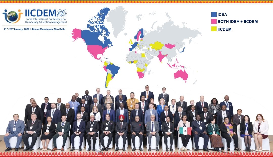ECISVEEP's tweet photo. India assumes chairship of #IIDEA 🌍
#IICDEM2026 #AssamAssemblyElection2026
(12/15) https://t.co/vUimKvLVoF