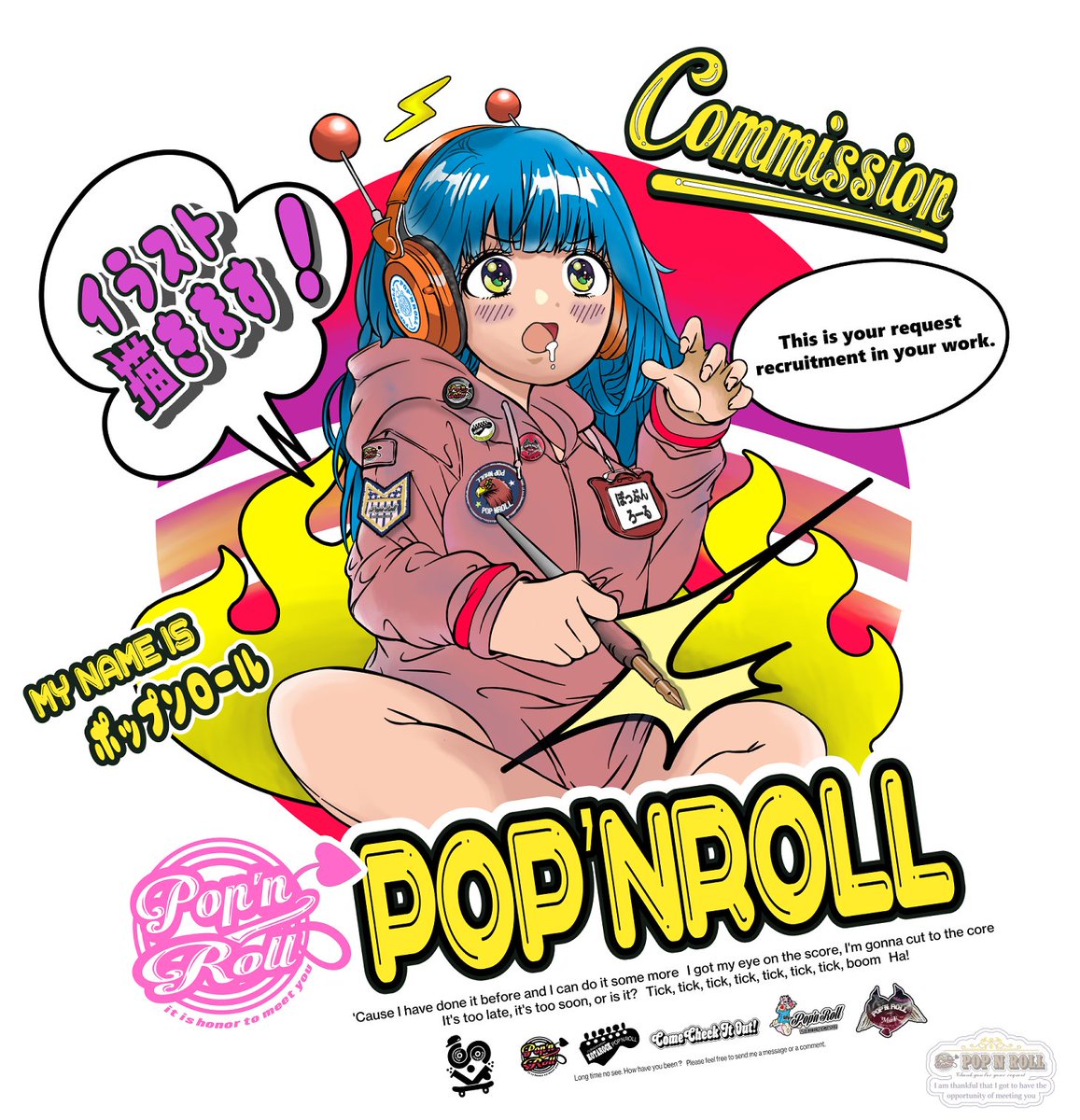 popnroll_'s tweet photo. イラスト描きます！
my name is ポップンロール❤️

#イラスト #イラストレーター #ポップ #女の子イラスト https://t.co/4TSl8gtZV4