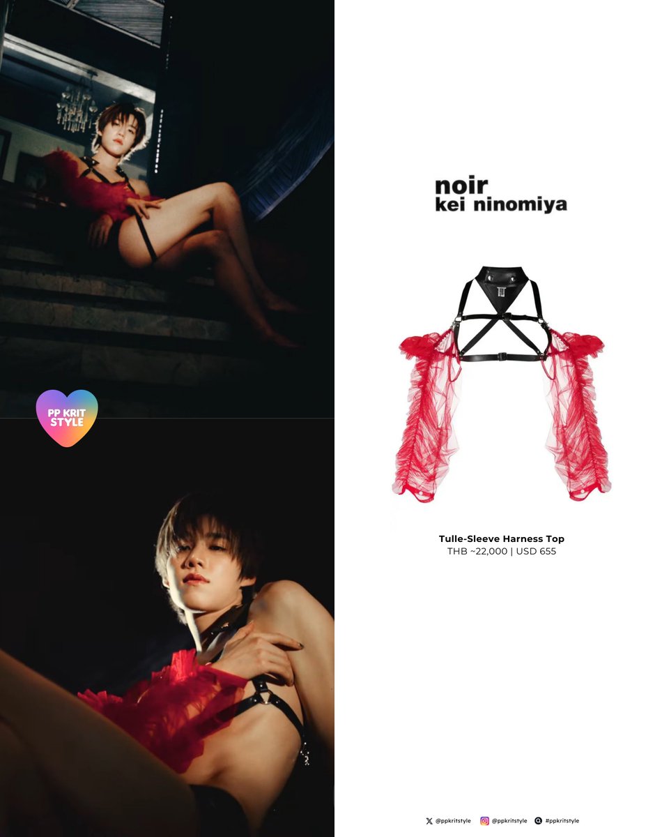〰️ <a href="/ppkritt/">ppkrit</a> for  #guiltypleasure_MV  #guiltypleasure

#NoirKeiNinomiya Tulle-Sleeve Harness Top

#PPKritt
#PPKritEntertainment
#ppkritstyle