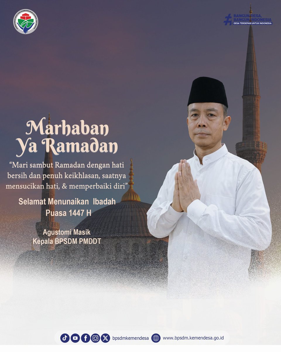 Marhaban ya Ramadhan.
Segala puji bagi Allah SWT yang masih memberikan kita kesempatan untuk kembali bertemu dengan bulan yang penuh kemuliaan, bulan yang di dalamnya diturunkan Al-Qur’an sebagai petunjuk bagi umat manusia. Shalawat serta salam semoga senantiasa tercurah kepada