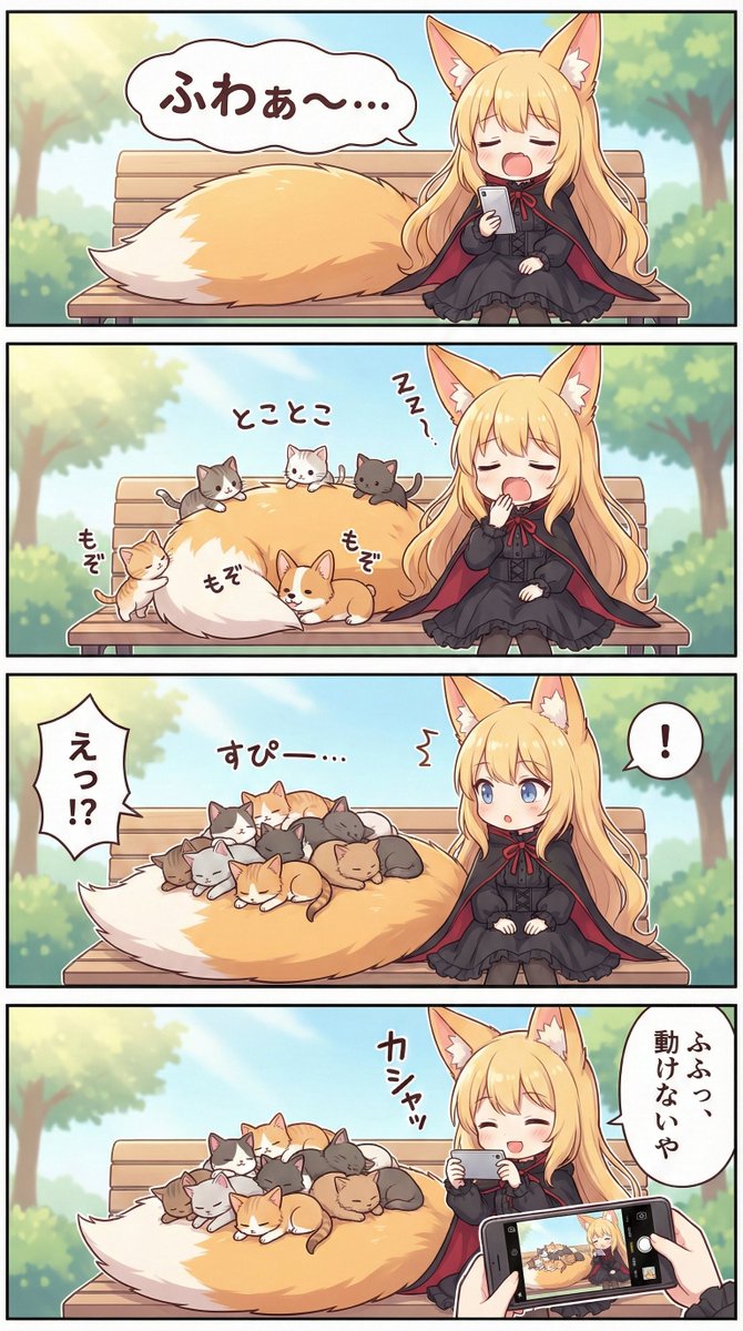 moenium_AI's tweet photo. モフモフの特等席 https://t.co/fGZJcpGM53