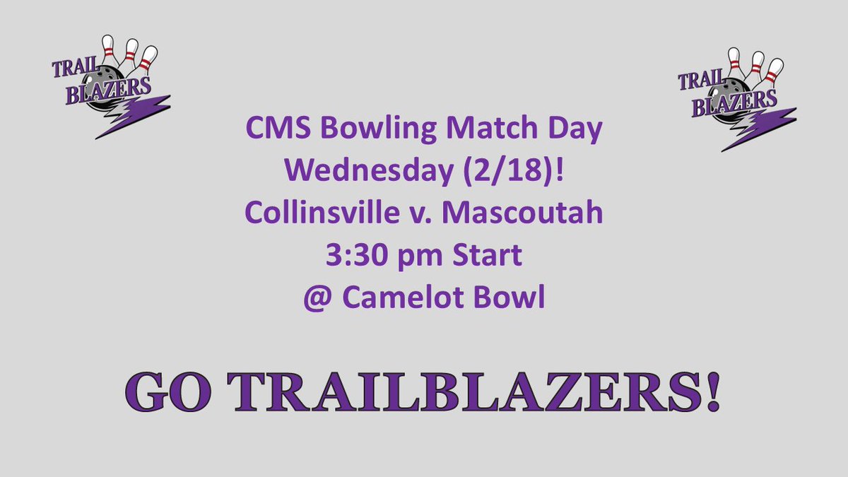 Boxout5's tweet image. CMS Bowling v. Mascoutah Today!