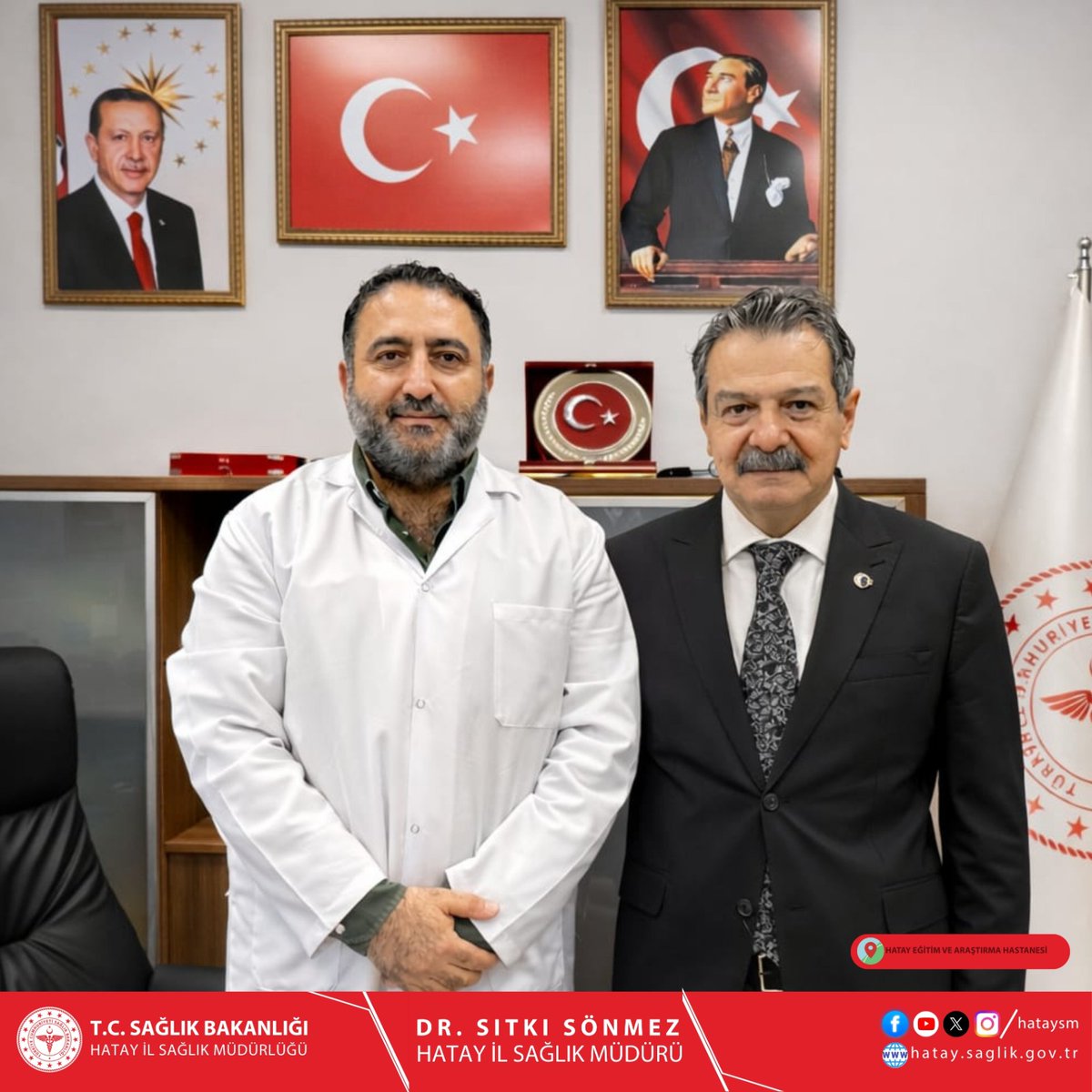Hatay İl Emniyet Müdüründen Başhekimimize Ziyaret
Hatay İl Emniyet Müdürü sayın Rüştü YILMAZ, Hatay Eğitim ve Araştırma Hastanesi Başhekimi Uzm. Dr. Barış KAVVASOĞLU’na hayırlı olsun ziyaretinde bulunmuştur.
instagram.com/p/DU5hsMBjBFm/…
<a href="/saglikbakanligi/">T.C. Sağlık Bakanlığı</a> 
<a href="/HatayValiligi/">T.C. Hatay Valiliği</a>
<a href="/HatayEmniyet/">Hatay Emniyet Müdürlüğü</a>