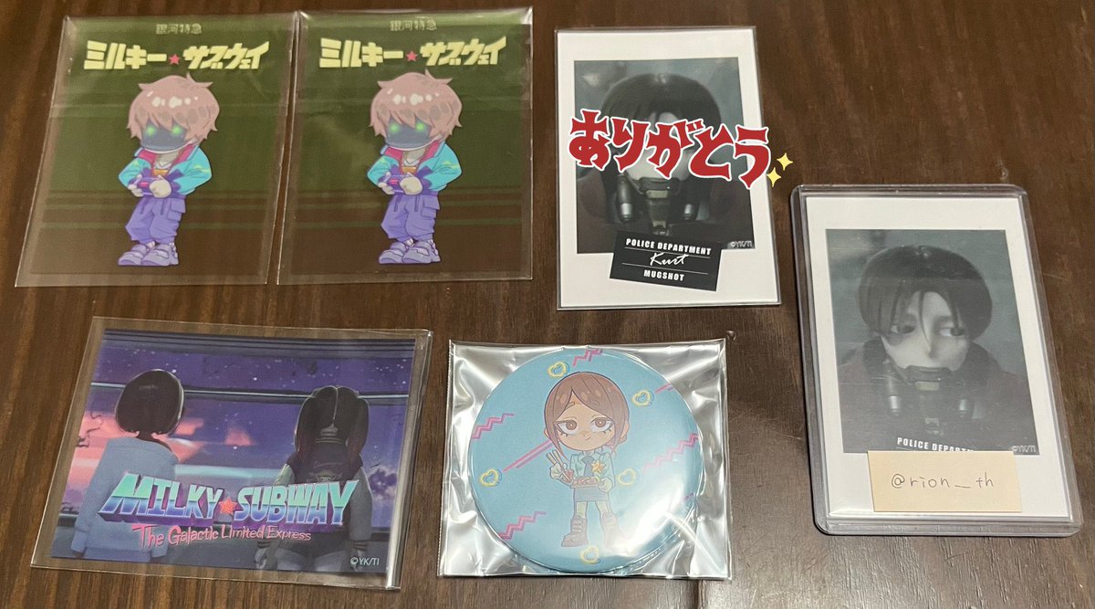 rion__th's tweet photo. 【交換】ミルキーサブウェイ ミルサブ ミルキー☆サブウェイ PARCO パルコ 銀河の果てまでいってきました！展 トレーディング 缶バ ステッカー

譲:1枚目参照

求:2.3枚目💖

郵送のみ https://t.co/Pu06eo2uTj