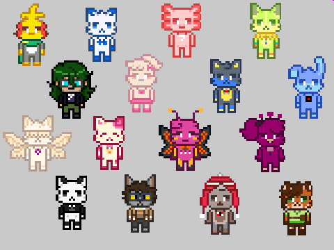 CONGRATS to the first 16 to comment their oc! ^^

#pixelart #poppyplaytime #smilingcritters #danganronpa