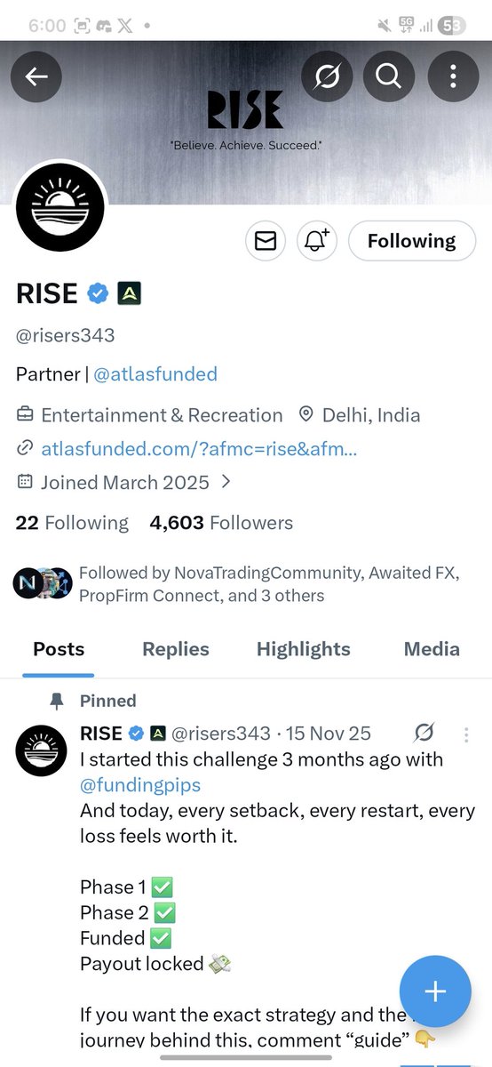 <a href="/SantanuKD2003/">Awaited FX</a> <a href="/fundingpips/">FundingPips</a> <a href="/SalimAbrar2/">Pips_Conqueror</a> <a href="/risers343/">RISE</a> <a href="/avikkfp/">Avikk</a> <a href="/Vrgopi4/">Vr gopi 🦚📊</a> <a href="/YumnamOrbit/">Orbit</a> <a href="/KaranK28030492/">Karan K</a> 
Done ✔️ 
My goal for 2026 to make 100k in payouts 😉