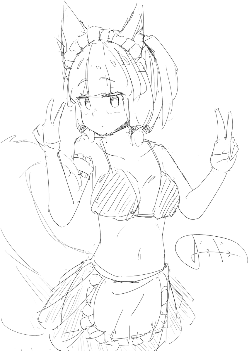 doradora_cc's tweet photo. 水着メイドリコくん　#まちカドまぞく https://t.co/P5TJrBAAcm