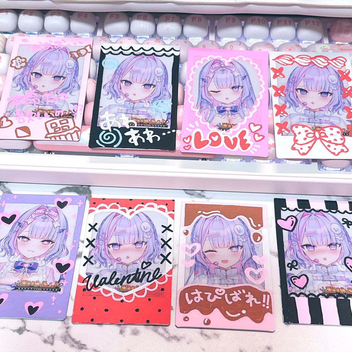 ぶいかふぇ公式販売のデコチェキ〜💗 シンプルなサインチェキも入れる