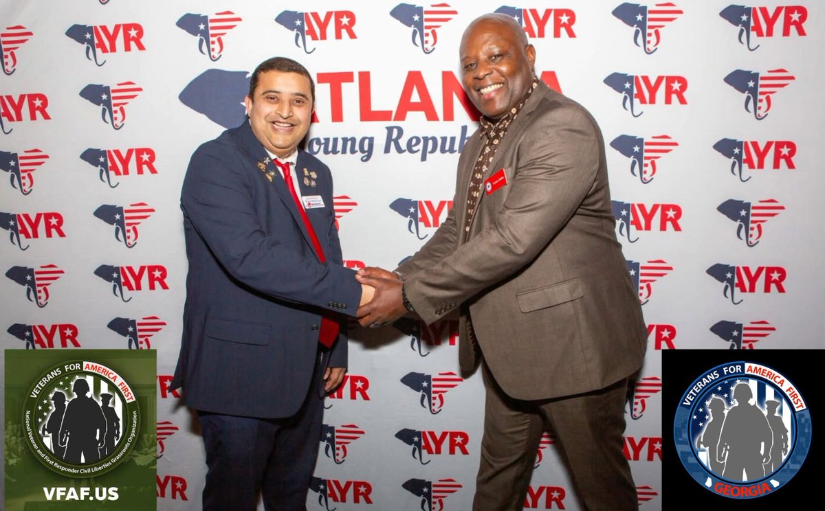 VFAFWarroom's tweet image. VFAF GEORGIA – Look for State Rock Stars Kartik Bhatt and Frederic Mulika to meet and greet on behalf of Veterans for America First in Rome, Georgia, at the Trump Rally on Thursday, February 19, 2026.

#Trumprally #Rome #Trumprallyrome