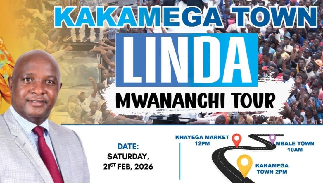 MBALE SHOPPING CENTER AND KHAYEGA WILL BE PART OF THE KAKAMEGA LINDA MWANANCHI WAVE*

the Linda Mwananchi movement will start off in Mbale town of Vihiga at 10 am and snake its way via Chavakali into Sigalagala and Khayega before settling in Kakamega at 2 PM.
#Sifuna #Osotsi