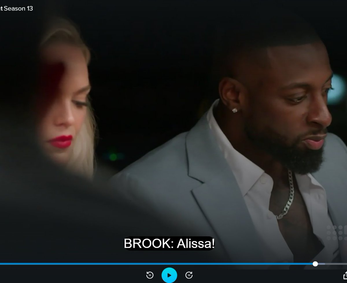 #MAFSAU Well played Alissa. Brooke calling out like a 5 year old in the playground to say some stupid mean shit. Just ignore. But seriously Channel 9 - she left, you let her come back and she's acting like this. Very poor form.