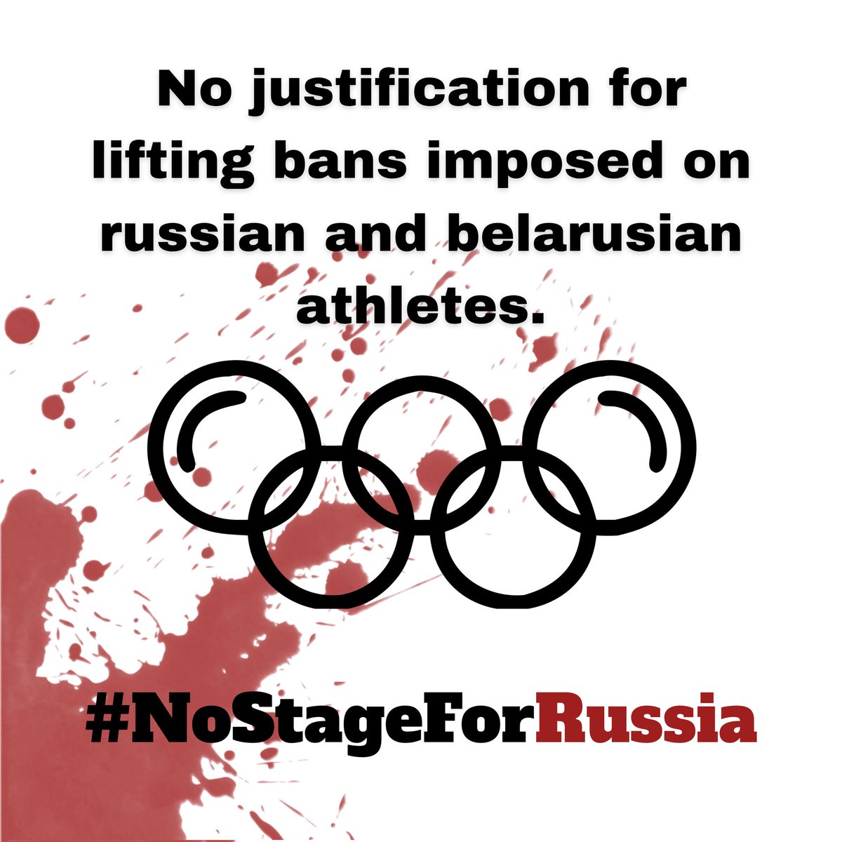 Even considering allowing russian and belarusian flags in the Paralympics is like laughing at the faces of all Ukrainians suffering from russia's attacks and to all Ukrainian athletes who lost their lives from russian hands.