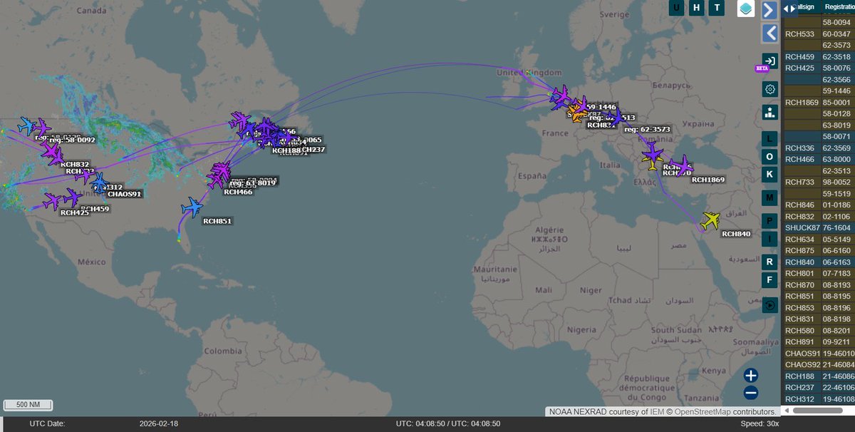 ŞU OLAYA BAKIN…

Gece boyunca 40 civarı tanker uçağı ve AWACS uçağı daha Orta Doğu’ya hareket ediyor.

İnanılmaz bir yığılma bu.
