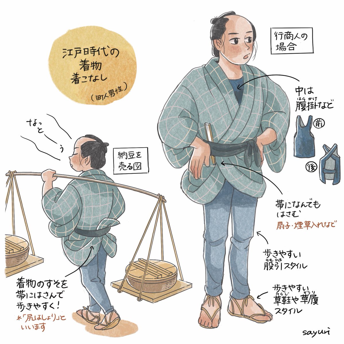 江戸時代の着物の着こなし(町人)
2/22 コミティア155
イラスト本収録
#COMITIA155 #コミティア155