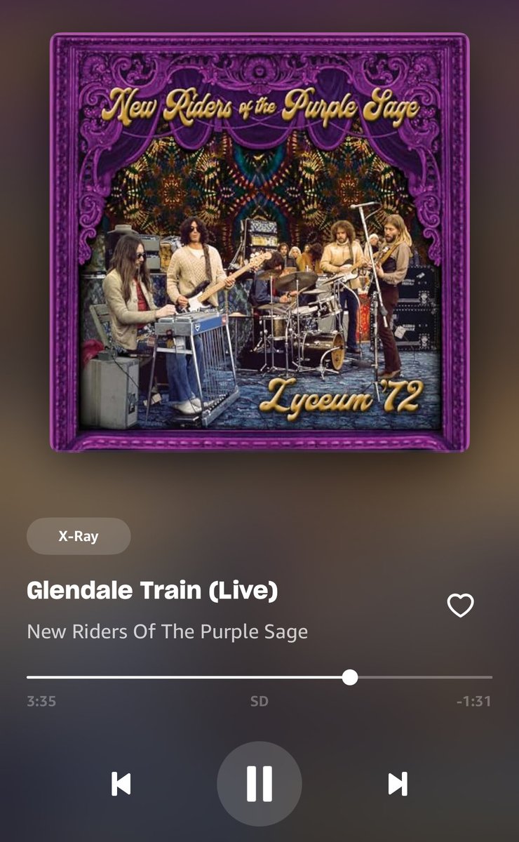 今日の1曲
『Glendale Train(Live)』New Riders Of The Purple Sage

いったいどれだけ練習すればこんな風にペダルスチールが弾けるようになるのでしょう。
ソロなんかまさにこの楽器でしか表現できない。
ペダルスチールほしい。

このバンドはゆるいグルーヴがお気に入りで、ほどよくサイケなのも卍