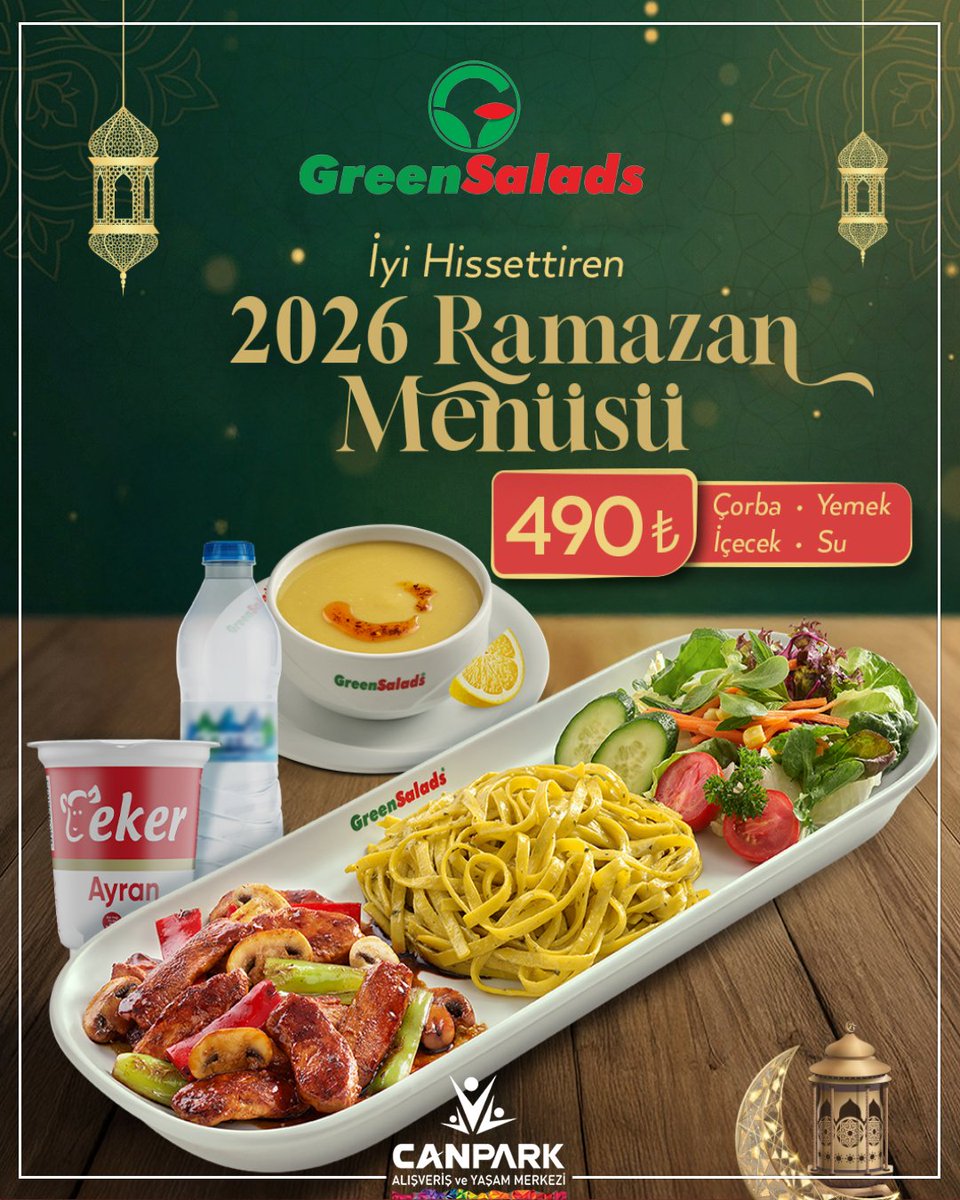 canparkworld's tweet photo. Ramazan boyunca iyi hissettiren lezzetler, şimdi özel iftar menüsü ile sofralarınıza geliyor!✨️

Sıcacık çorba, içecek, su ve uzun tabaklarda özenle hazırlanan tavuk, makarna ve salata seçenekleri...
Tam da iftar sofralarına yakışan doyurucu lezzetler sizi bekliyor.🎉 https://t.co/Lc24hc7Qgg
