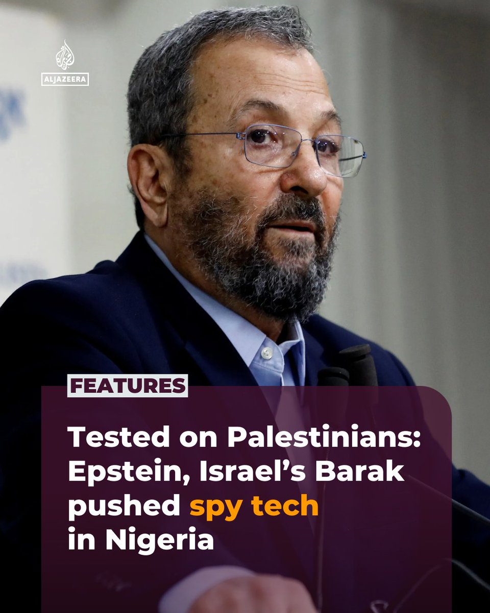 AJEnglish's tweet image. Disgraced financier and former Israeli PM Ehud Barak used surveillance tools honed under occupation of Palestine to secure resource and logistics deals in West Africa, investigation shows aje.news/exx8y7