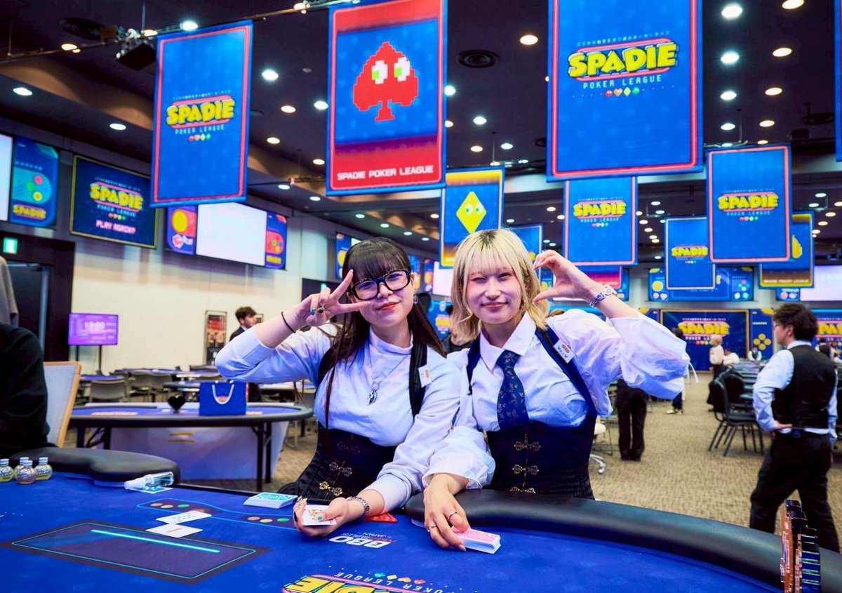 oto_poker's tweet photo. SPADIEしゅーりょー👾
たくさんフロアリーダーしました‼️
ディーラーもフロアもとっても楽しかったです👶🏻💞
もっともっと頑張ります💭

次はTPC💨
#SPADIE40th #ここから始まるボク達のポーカーライフ https://t.co/5wK2FjvCRz