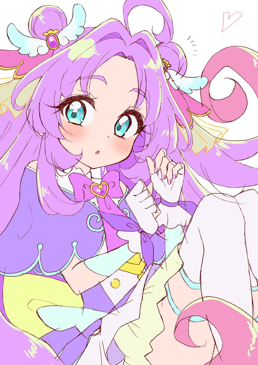 ミスティックとアルカナちゃん完成するまでまだかかるから、前に描いたアンサーちゃんラフ①から完成までを上げときます。私はいつもラフ段階はこんなこんな感じ 